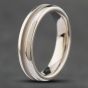 Second Hand 18ct White Gold Matt & Polished 4mm Plain Wedding Ring 41871038