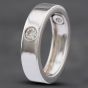Second Hand 18ct White Gold Diamond Three Stone 5mm Wedding Ring 41871257