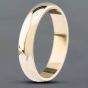 Second Hand Vintage 9ct Yellow Gold D Shape 4mm Plain Wedding Ring 41871291