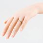 Second Hand Vintage 9ct Yellow Gold D Shape 4mm Plain Wedding Ring 41871291
