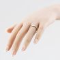 Second Hand 9ct Yellow Gold 4mm Patterned Wedding Ring 41871380