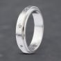 Second Hand 18ct White Gold Diamond Rubover 4.6mm Wedding Ring 41871405