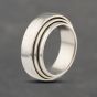 Second Hand Platinum Triple Two Colour 7mm Plain Wedding Ring 41871418