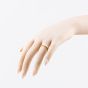 Second Hand 18ct Yellow Gold 0.12ct Princess Cut Diamond Flat 2.9mm Wedding Ring 41871446