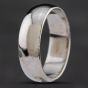 Second Hand 18ct White Gold Court 6mm Plain Wedding Ring 4187579