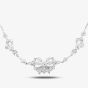 Second Hand Niessing Platinum 16 Inch Diamond Set Bow Necklace 4304699