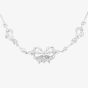 Second Hand Niessing Platinum 16 Inch Diamond Set Bow Necklace 4304699