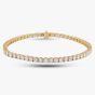 Second Hand 14ct Yellow Gold 6.21ct Brilliant Cut Diamond Tennis Bracelet 43070118