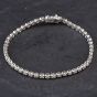 Second Hand 18ct White Gold 3.00ct Diamond 7 Inch Stone Set Bracelet 4307018