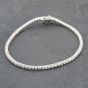 Second Hand 14ct White Gold 4.00ct Brilliant Cut Diamond 7 Inch Tennis Bracelet 43071017