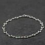 Second Hand 14ct White Gold 4.50ct Emerald & 0.50ct Brilliant Cut Diamond 7.25 Inch Bracelet 43071023