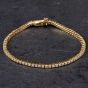 Second Hand 14ct Yellow Gold 2.15ct Brilliant Cut Diamond 7 Inch Bracelet 4307104