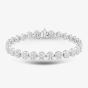 Second Hand 14ct White Gold 5.00ct Brilliant Cut Diamond Cluster Bracelet 4307124