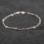 Second Hand 14ct White Gold 0.75ct Brilliant Cut Diamond Twist Link Bracelet 4307130