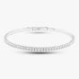Second Hand 14ct White Gold 3.00ct Brilliant Cut Diamond Flexible 18cm Simple Bangle 4307155127