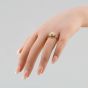 Second Hand 14ct Yellow Gold 0.50ct Brilliant Cut Diamond Pear Shaped Cluster Ring 43091004