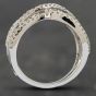Second Hand 9ct White Gold 1.00ct Baguette & Brilliant Cut Diamond Crossover Ring 43091019