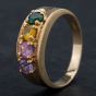 Second Hand 14ct Yellow Gold Multi Stone Dress Ring 4309362