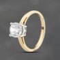 Second Hand 9ct Yellow Gold Cubic Zirconia Round Solitaire Ring 43111000