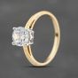 Second Hand 9ct Yellow Gold Cubic Zirconia Round Solitaire Ring 43111001