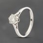 Second Hand 9ct White Gold Cubic Zirconia Round Solitaire Ring 43111002