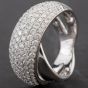 Second Hand 18ct White Gold 1.24ct Pave Diamond Crossover Ring 4312033