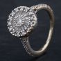 Second Hand 14ct White Gold Brilliant Diamond Cluster Ring 4312100
