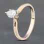 Second Hand 14ct Yellow Gold 0.35ct Pear Cut Diamond Solitaire Ring 43121079
