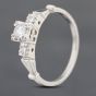 Second Hand 9ct White Gold 0.12ct Brilliant Cut Diamond Solitaire Ring 43121090