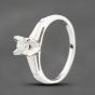 Second Hand 9ct White Gold 0.23ct Brilliant Cut Diamond Solitaire Ring 43121113