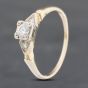 Second Hand 9ct Yellow Gold 0.23ct Brilliant Cut Diamond Solitaire Ring 43121117