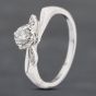 Second Hand 14ct White Gold 0.20ct Brilliant Cut Diamond Solitaire Ring 43121130