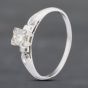Second Hand 18ct White Gold 0.28ct Brilliant Cut Diamond Solitaire Ring 43121131