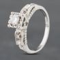 Second Hand 14ct White Gold 0.22ct Brilliant Cut Diamond Solitaire Ring 43121134