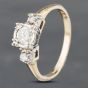 Second Hand 9ct Yellow Gold 0.33ct Brilliant Cut Diamond Solitaire Ring 43121139