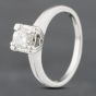 Second Hand 9ct White Gold 0.33ct Brilliant Cut Diamond Solitaire Ring 43121141