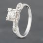 Second Hand 14ct White Gold 0.37ct Brilliant Cut Diamond Solitaire Ring 43121148