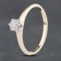 Second Hand 18ct Yellow Gold 0.20ct Brilliant Cut Diamond Solitaire Ring 43121170