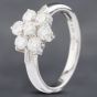 Second Hand Platinum 0.99ct Brilliant Cut Diamond Seven Stone Cluster Ring 43121177