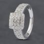 Second Hand 14ct White Gold 1.15ct Brilliant Cut Diamond Cluster Ring 43121214