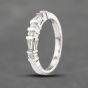 Second Hand Platinum 0.46ct Diamond Half Eternity Ring 43121231