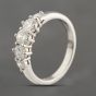 Second Hand Platinum 1.04ct Diamond Graduated Five Stone Ring 43121242