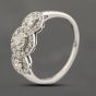Second Hand Platinum 0.75ct Brilliant Cut Diamond Triple Halo Cluster Ring 43121249