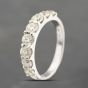 Second Hand Platinum 2.00ct Brilliant Cut Diamond Eight Stone Half Eternity Ring 43121269