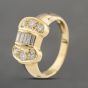 Second Hand 18ct Yellow Gold 0.63ct Diamond Fancy Bow Dress Ring 43121286
