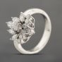 Second Hand Platinum 1.00ct Diamond Cluster Ring 43121291