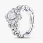 Second Hand Platinum 0.92ct Diamond Marquise Cluster Ring 43121297