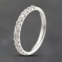 Second Hand 18ct White Gold 0.50ct Brilliant Cut Diamond Half Eternity Ring 43121311