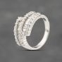 Second Hand Platinum 1.10ct Diamond Five Row Ring 43121325