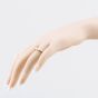 Second Hand 9ct Yellow Gold 0.50ct Diamond Five Stone Half Eternity Ring 43121356